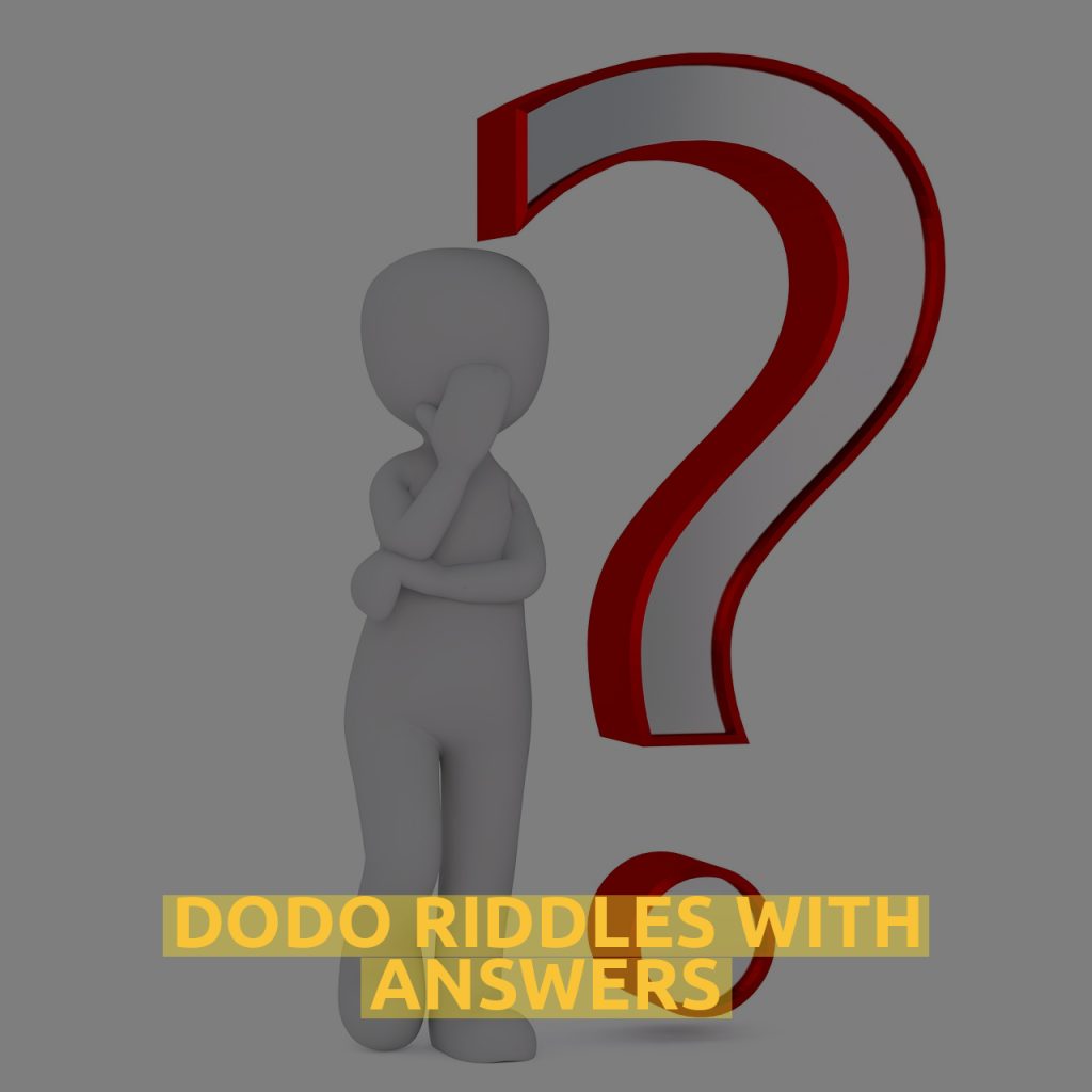 Dodo Riddles With Answers