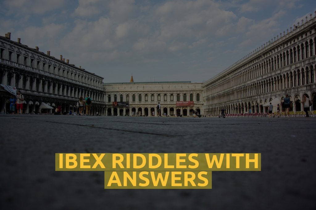 Ibex Riddles With Answers