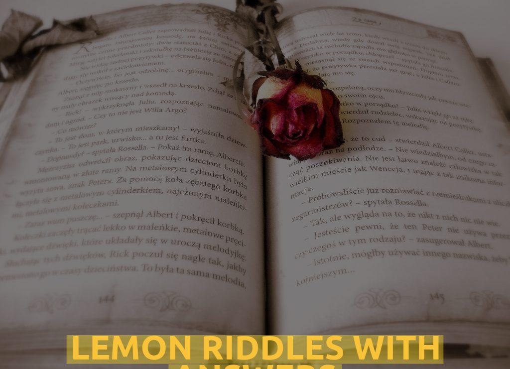 Lemon Riddles WIth Answers